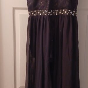 Juniors Black Short Dress